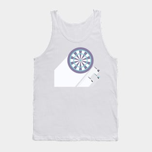 Darts board with arrows Tank Top